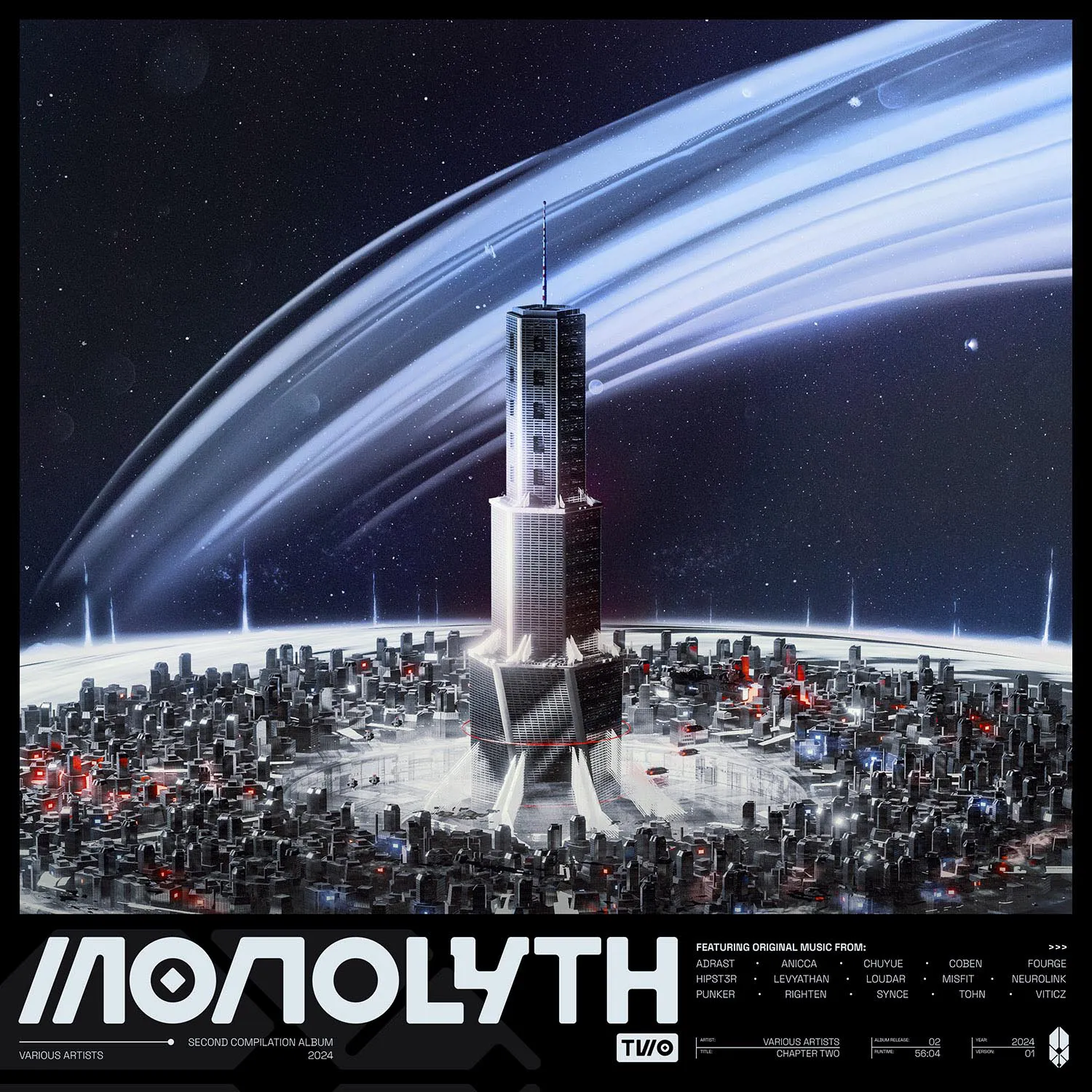 Developing a visual identity for MONOLYTH's Chapter Two Compilation Album.